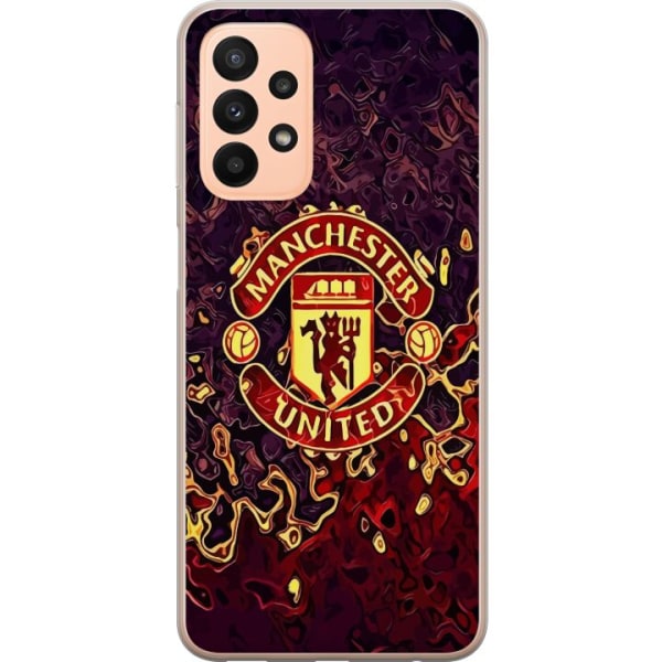 Samsung Galaxy A23 5G Läpinäkyvä kuori Manchester United