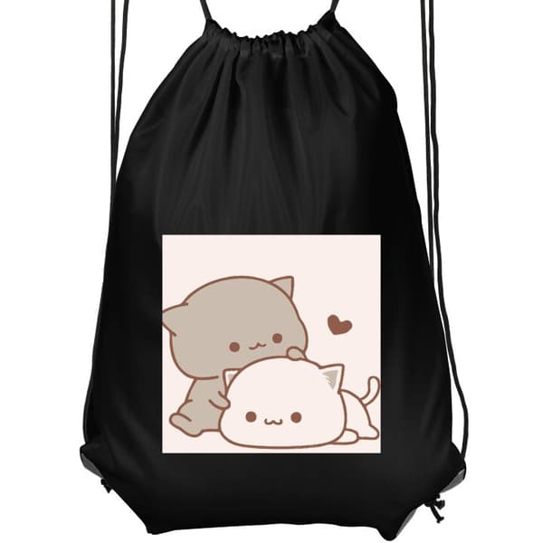 Jumppakassi Musta Kawaii Söta Katter musta Aikuinen
