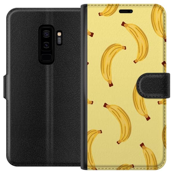 Kompatibel Tegnebogsetui til Samsung Galaxy S9+ Banan