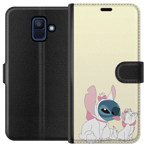 Samsung Galaxy A6 (2018) Lompakkokotelo Stitch Aristocats