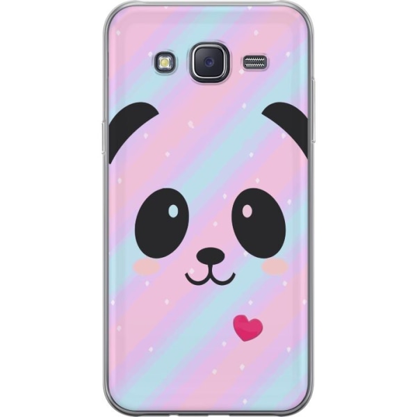 Samsung Galaxy J5 Läpinäkyvä kuori Sateenkaari Panda