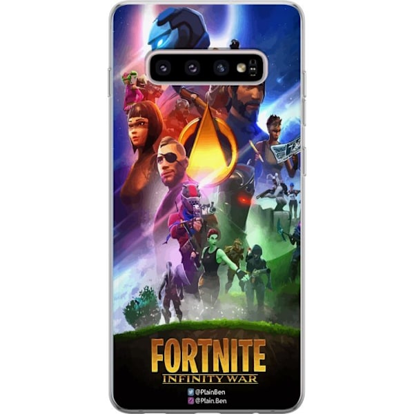 Samsung Galaxy S10+ Gjennomsiktig deksel Fortnite