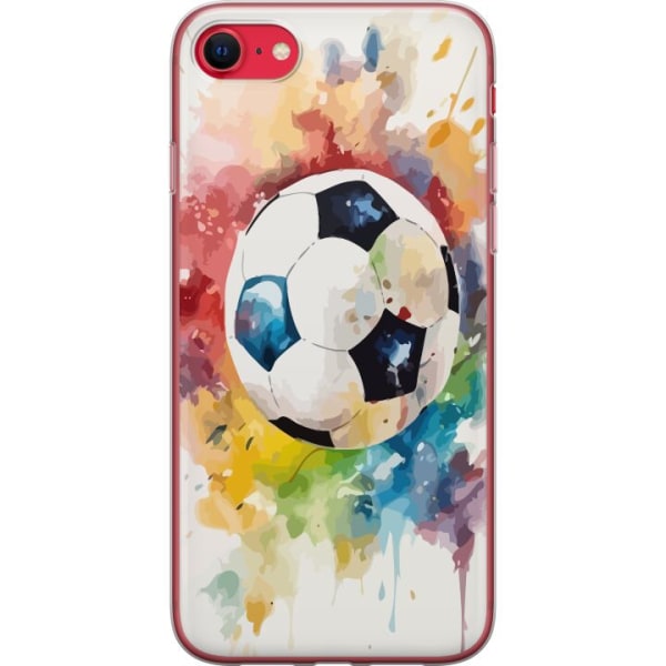 Apple iPhone SE (2020) Gennemsigtig cover Fodbold