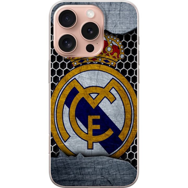 Apple iPhone 16 Pro Läpinäkyvä kuori Real Madrid CF