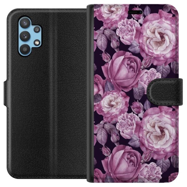 Samsung Galaxy A32 5G Plånboksfodral Blommor