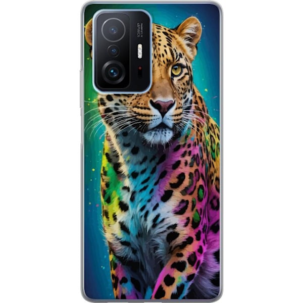 Xiaomi 11T Pro Gennemsigtig cover Leopard