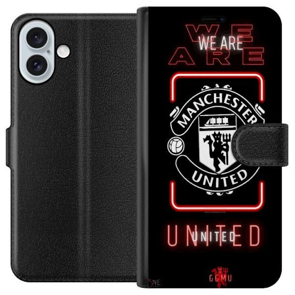 Apple iPhone 16 Plus Plånboksfodral Manchester United F.C.