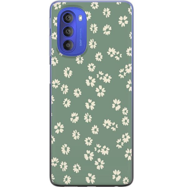 Motorola Moto G51 5G Genomskinligt Skal Blomsterdröm – fär
