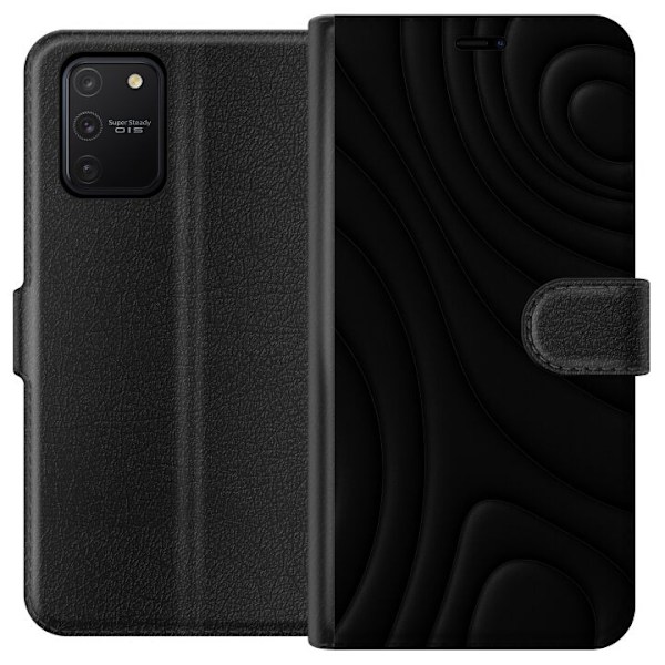 Samsung Galaxy S10 Lite Tegnebogsetui Sorte Bølger