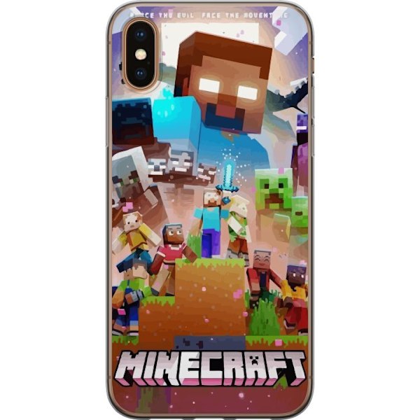 Apple iPhone X Läpinäkyvä kuori Minecraft