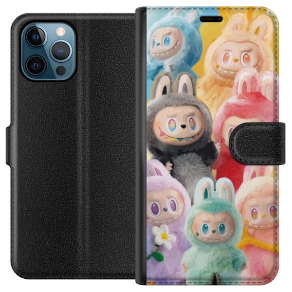 Apple iPhone 12 Pro Max Tegnebogsetui Labubu Skitse Stil
