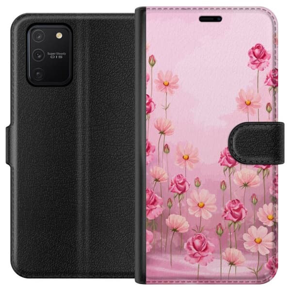 Kompatibel Tegnebogsetui til Samsung Galaxy S10 Lite Kronbladsdrøm Blød blush