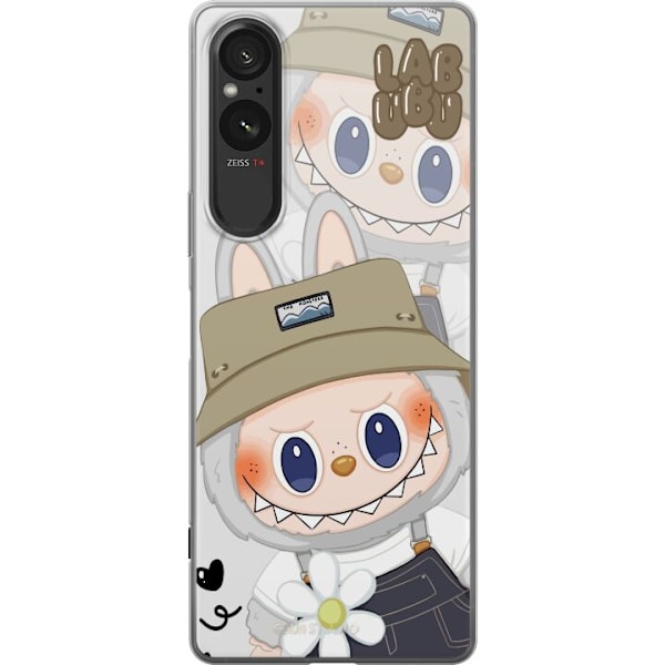 Sony Xperia 10 VI Läpinäkyvä kuori Labubu Minimal Mood - Yksinkertainen ja tyylikäs hirviösuunnittelu