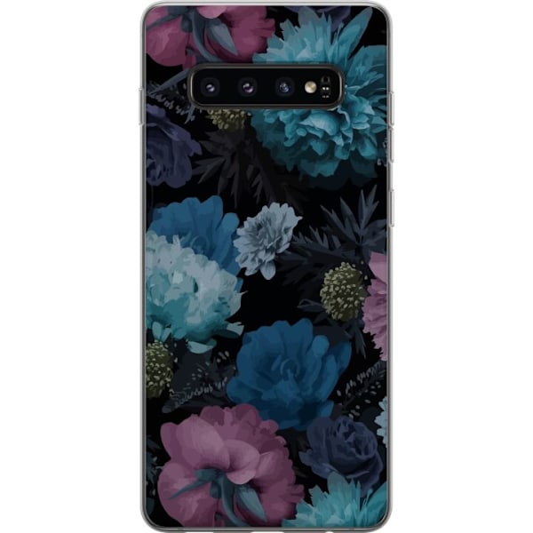Samsung Galaxy S10 Genomskinligt Skal Blommor