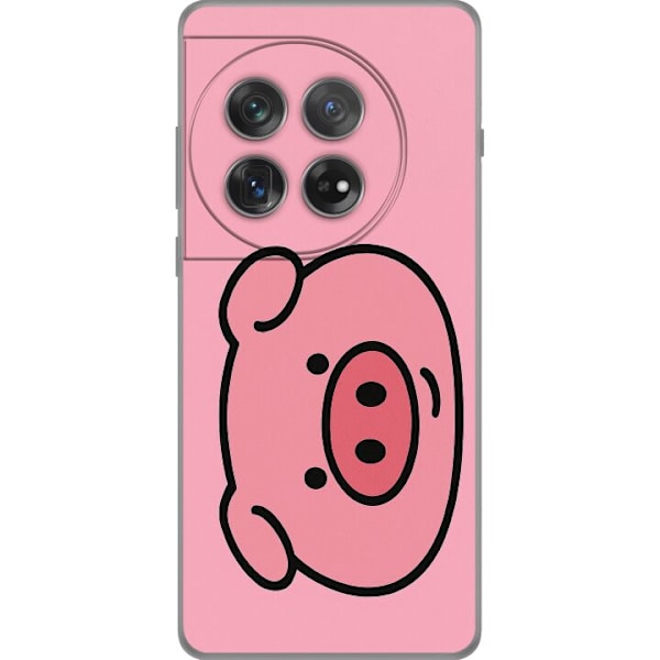 OnePlus 12 Gennemsigtig cover Kawaii Piggy