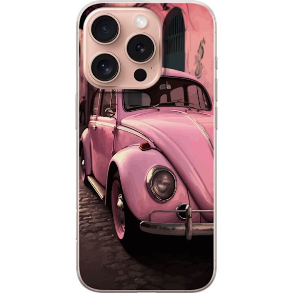 Apple iPhone 16 Pro Gennemsigtig cover Rosa Boble