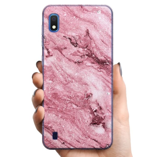 Samsung Galaxy A10 TPU Mobilcover Glitter Marmor