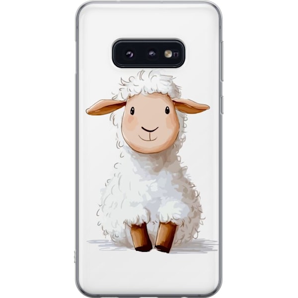 Samsung Galaxy S10e Gjennomsiktig deksel  Søtt Lam - tegneser