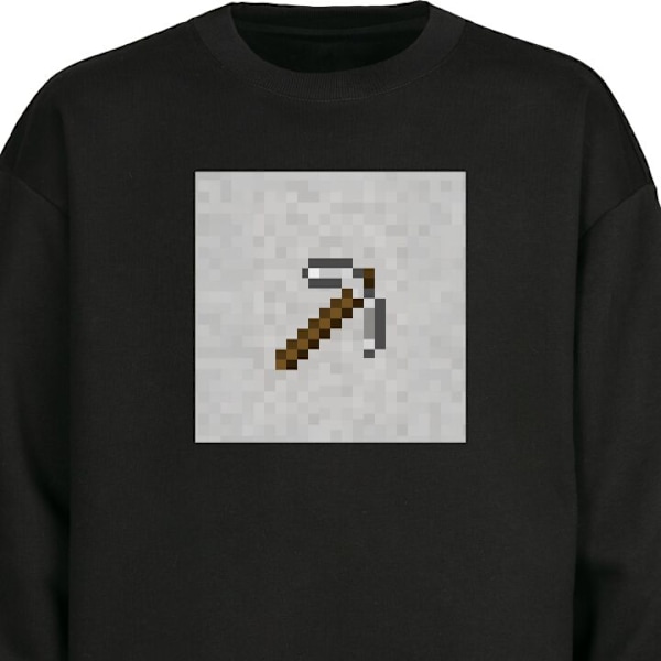 Sweatshirt til Børn | Blød & Klassisk Sweatshirt Minecraft Værktøjer sort one size