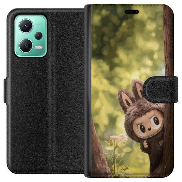 Xiaomi Redmi Note 12 Plånboksfodral Labubu Graffiti Vibes – Gatukonst i monsterform