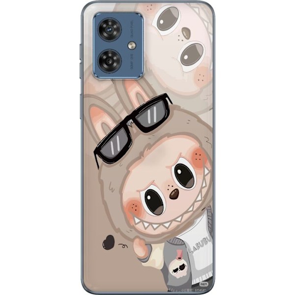 Motorola Moto G54 Läpinäkyvä kuori Labubu Rainbow Chaos