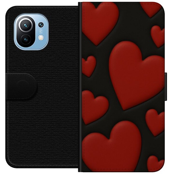Xiaomi Mi 11 Plånboksfodral Red Velvet Hearts