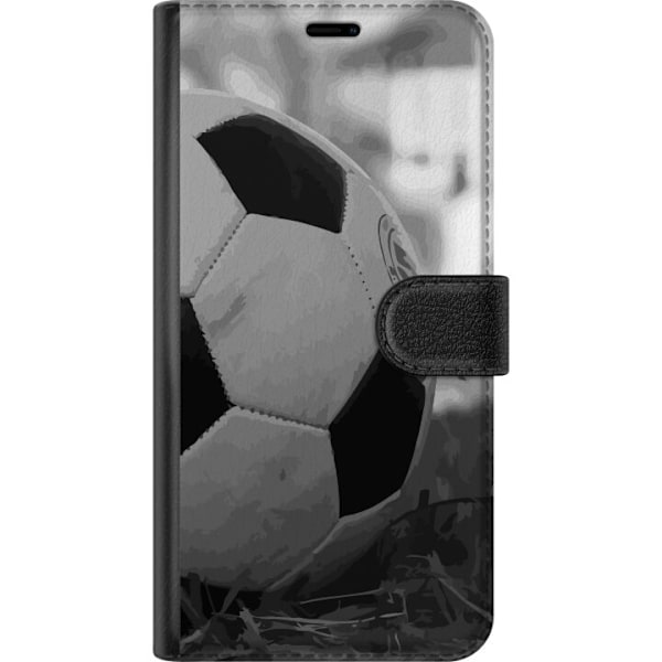 OnePlus Nord 2T Lommeboketui Fotball Svart Hvitt