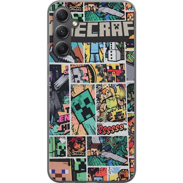 Samsung Galaxy A05s Genomskinligt Skal Minecraft Art