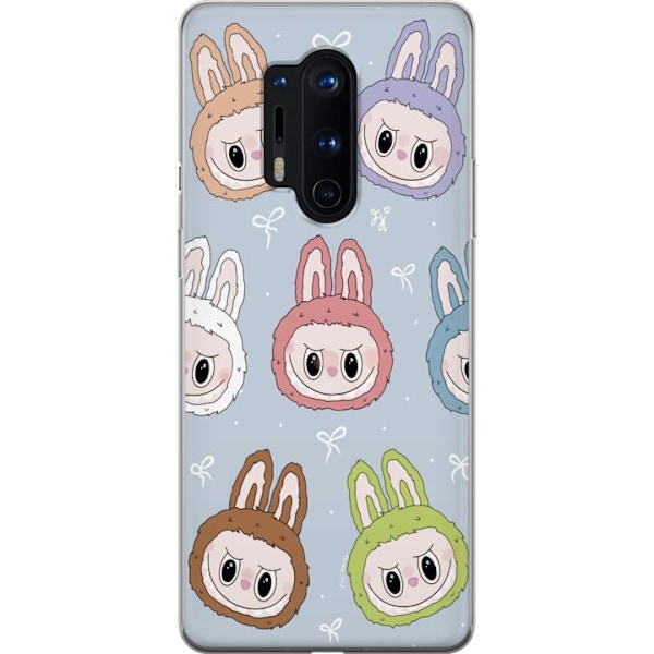 OnePlus 8 Pro Läpinäkyvä kuori Pastel Labubu