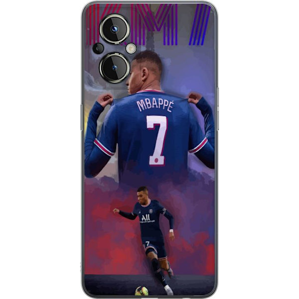 OnePlus Nord N20 5G Läpinäkyvä kuori MAP Jalkapallo Design Graafinen Kuviointi Moderni Urheiluaihe Trendikäs Jalkapallo Suosittu Graafinen Tyyli M