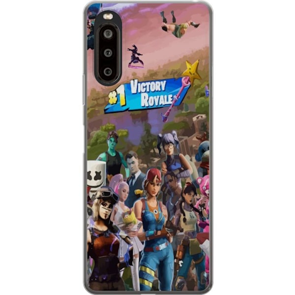 Sony Xperia 10 II Läpinäkyvä kuori Fortnite