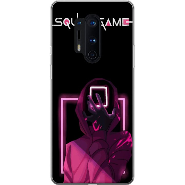 OnePlus 8 Pro Läpinäkyvä kuori Squid Game Teema Suosittu Sarja Motiivi Graafinen Ikoninen Suunnittelu Aasialainen Popkulttuuri Jännitys Draama