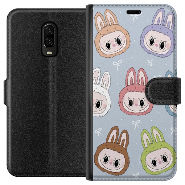 OnePlus 6T Plånboksfodral Labubu Star Pattern – Stjärnmön