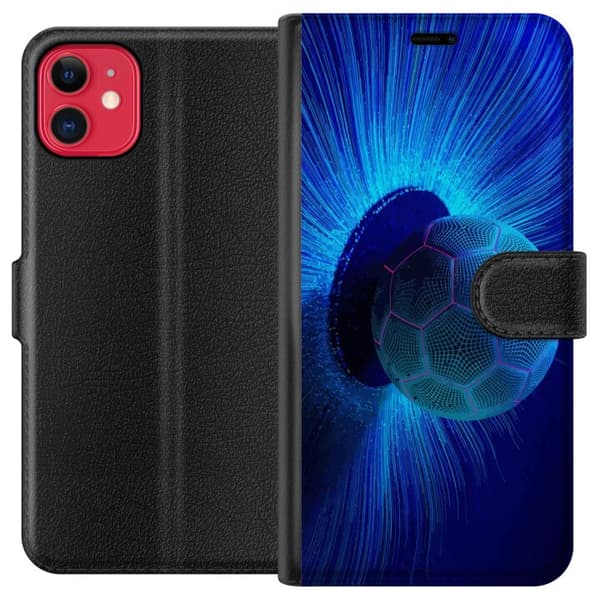 Kompatibel Tegnebogsetui til Apple iPhone 11 Fotboll