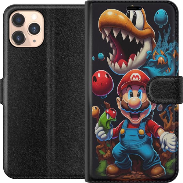 Kompatibelt Plånboksfodral till Apple iPhone 11 Pro Mario och vänner