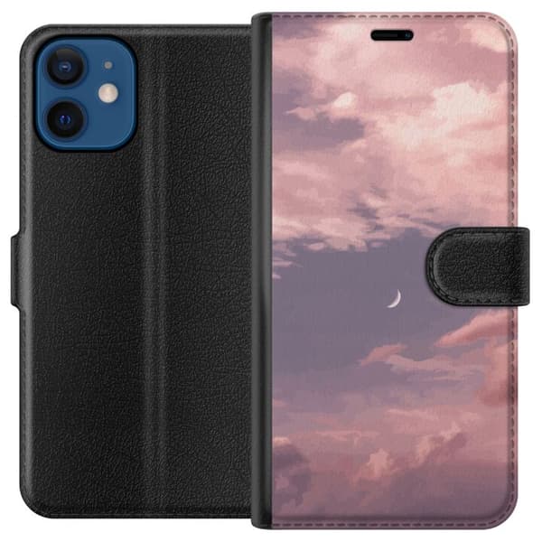 Kompatibelt Plånboksfodral till Apple iPhone 12 Rosa himmel