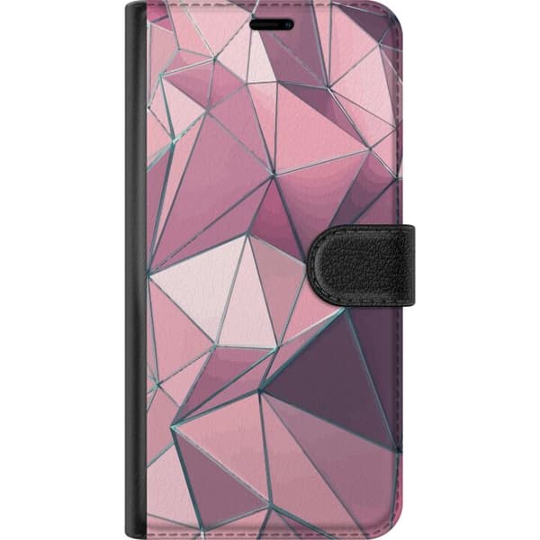 Kompatibelt Lommeboketui til Apple iPhone 12 mini Rosa mønster