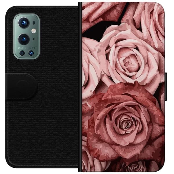 Kompatibel Tegnebogsetui til OnePlus 9 Pro Roser