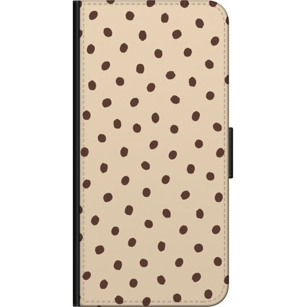 Kompatibelt Plånboksfodral till Samsung Galaxy Note20 Beige latteprickar beige