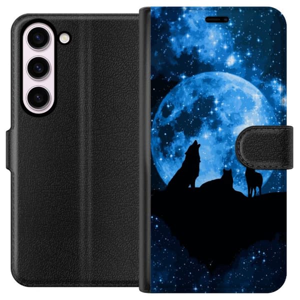 Kompatibelt Plånboksfodral till Samsung Galaxy S23 Vargar