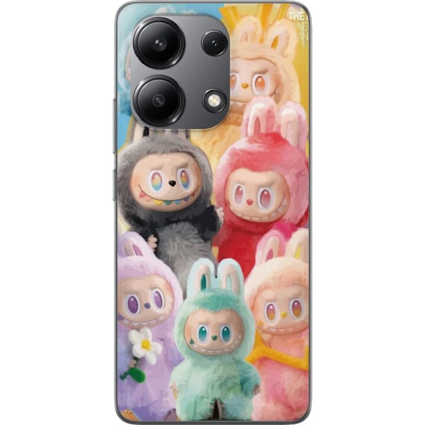 Xiaomi Redmi Note 13 4G Genomskinligt Skal Labubu Sketch Style