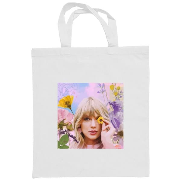 Kangaskassi Taylor Swift Valkoinen one size