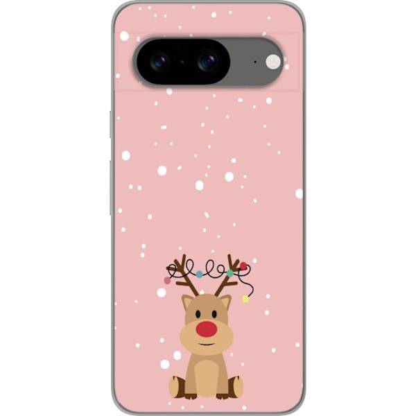 Google Pixel 8 Läpinäkyvä kuori Peura Rudolf