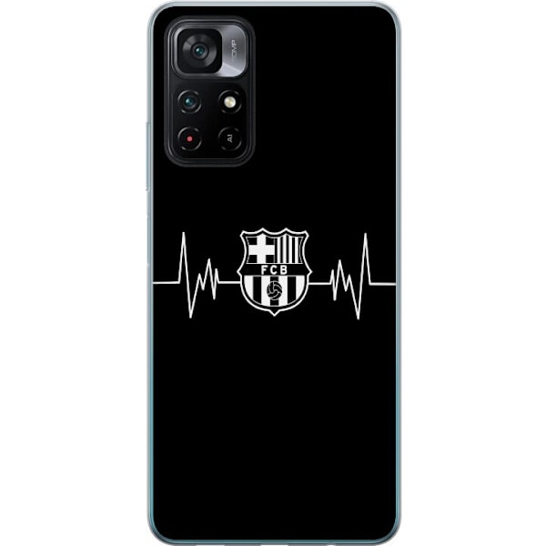 Xiaomi Poco M4 Pro 5G Genomskinligt Skal FCB BARCA