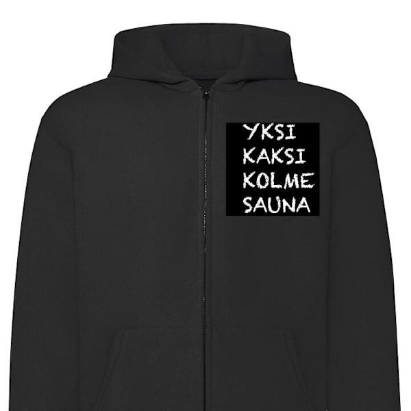 Zip-Hettegenser | Hettegenser med Glidelås for Voksne KAJ svart XL