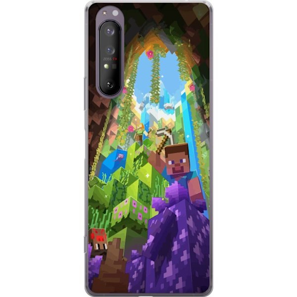 Sony Xperia 1 II Läpinäkyvä kuori Minecraft