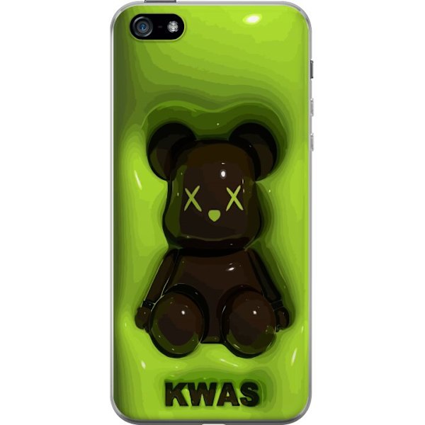 Apple iPhone 5 Läpinäkyvä kuori KAWS Vihreä