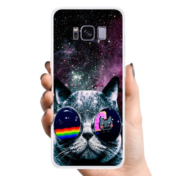 Samsung Galaxy S8 TPU Matkapuhelimen kuori Avaruus kissa