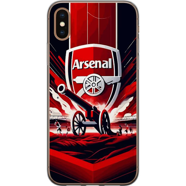 Apple iPhone X Läpinäkyvä kuori Arsenal