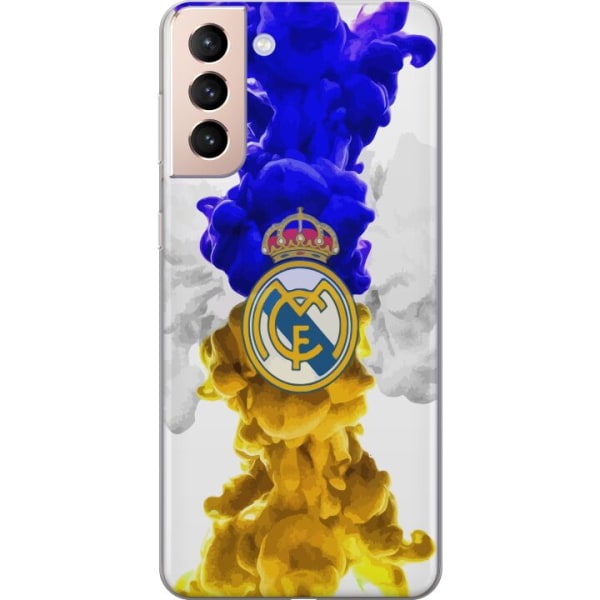 Samsung Galaxy S21 Genomskinligt Skal Real Madrid Färger